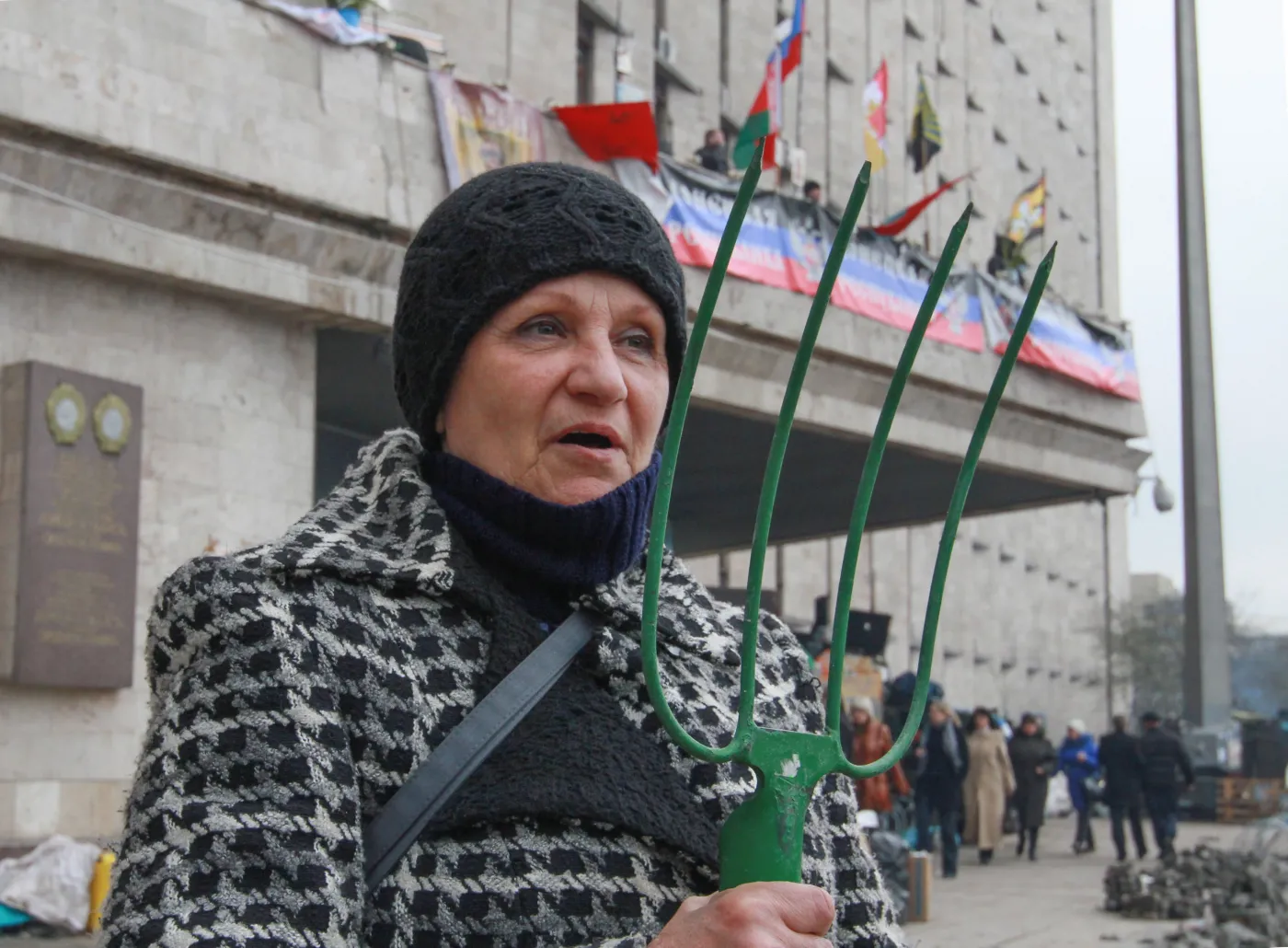 Zwolenniczka przyłączenia wschodu Ukrainy do Rosji