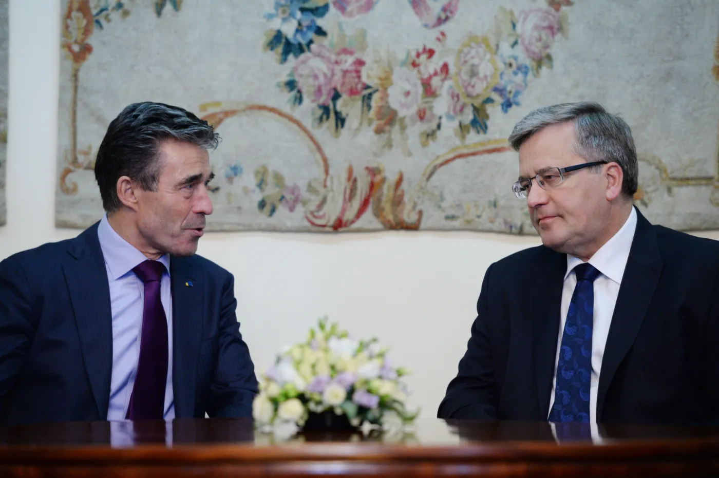 Anders Fogh Rasmussen i Bronisław Komorowski