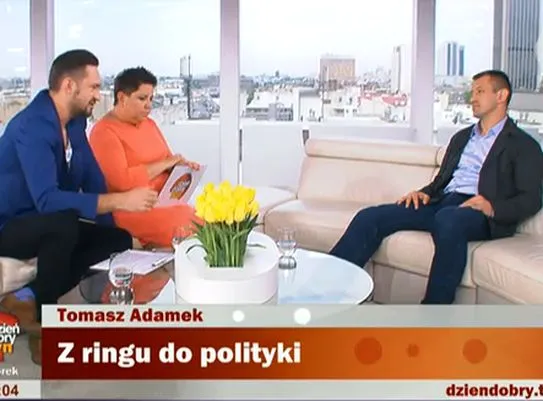 Tomasz Adamek kontra Marcin Prokop i Dorota Wellman w "Dzień dobry TVN"
