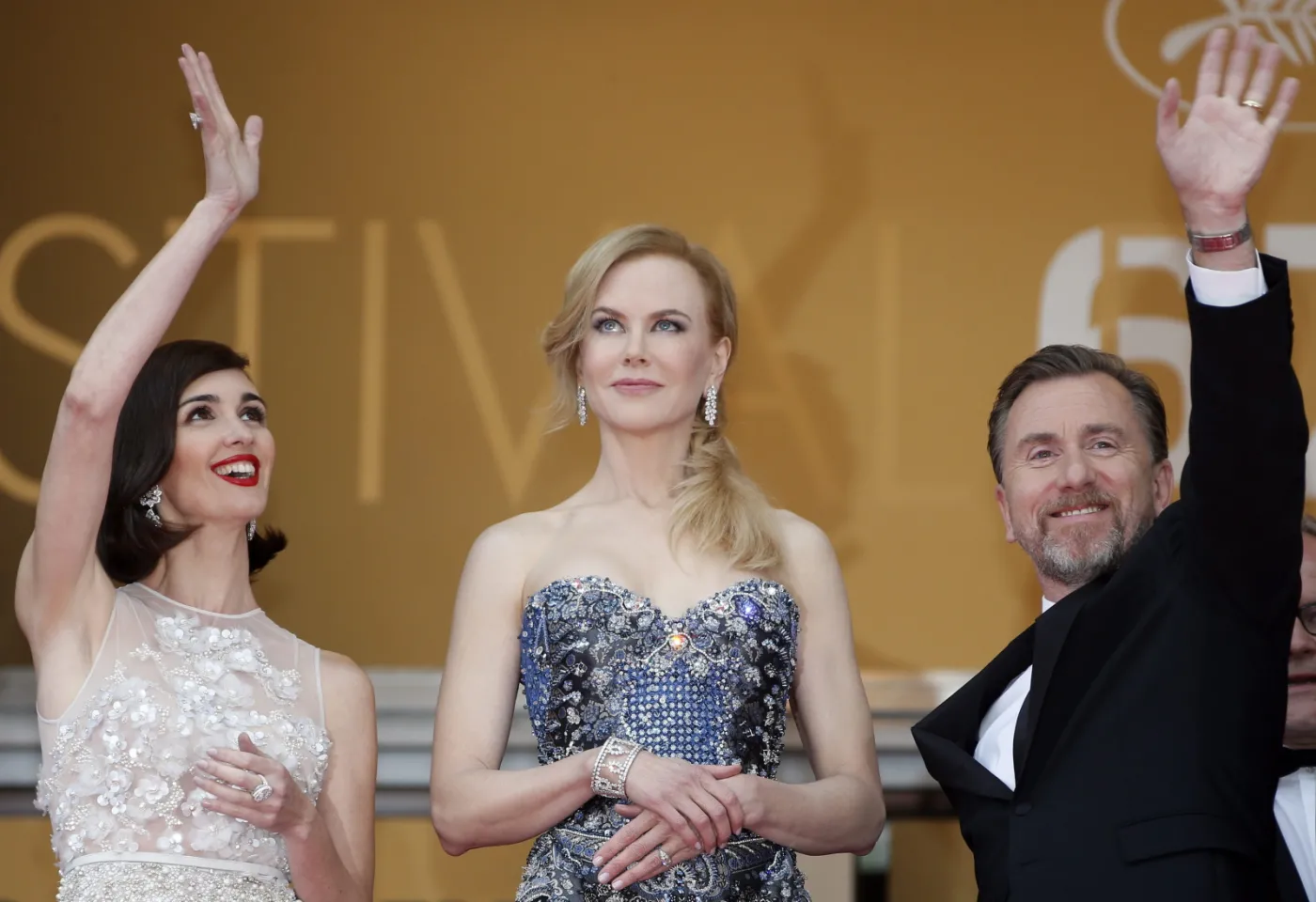 Paz Vega, Nicole Kidman i Tim Roth na premierze filmu "Grace, księżna Monako"