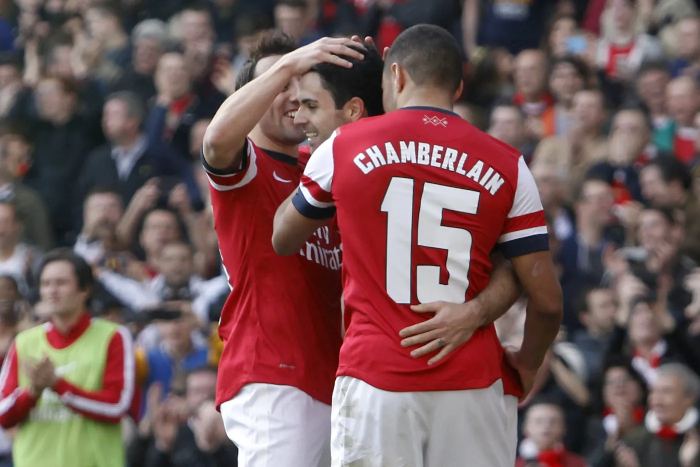 Santi Cazorla, Mikel Arteta i Alex Oxlade-Chamberlain