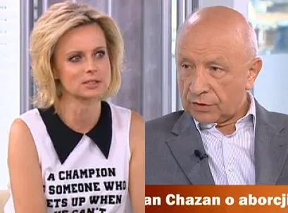 Jolanta Pieńkowska, profesor Bogdan Chazan