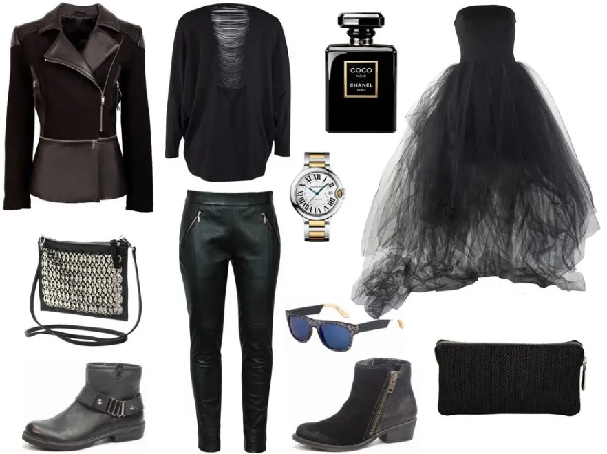 W czerni od stóp do głów: STYLIZACJE z charakterem na jesień 2014