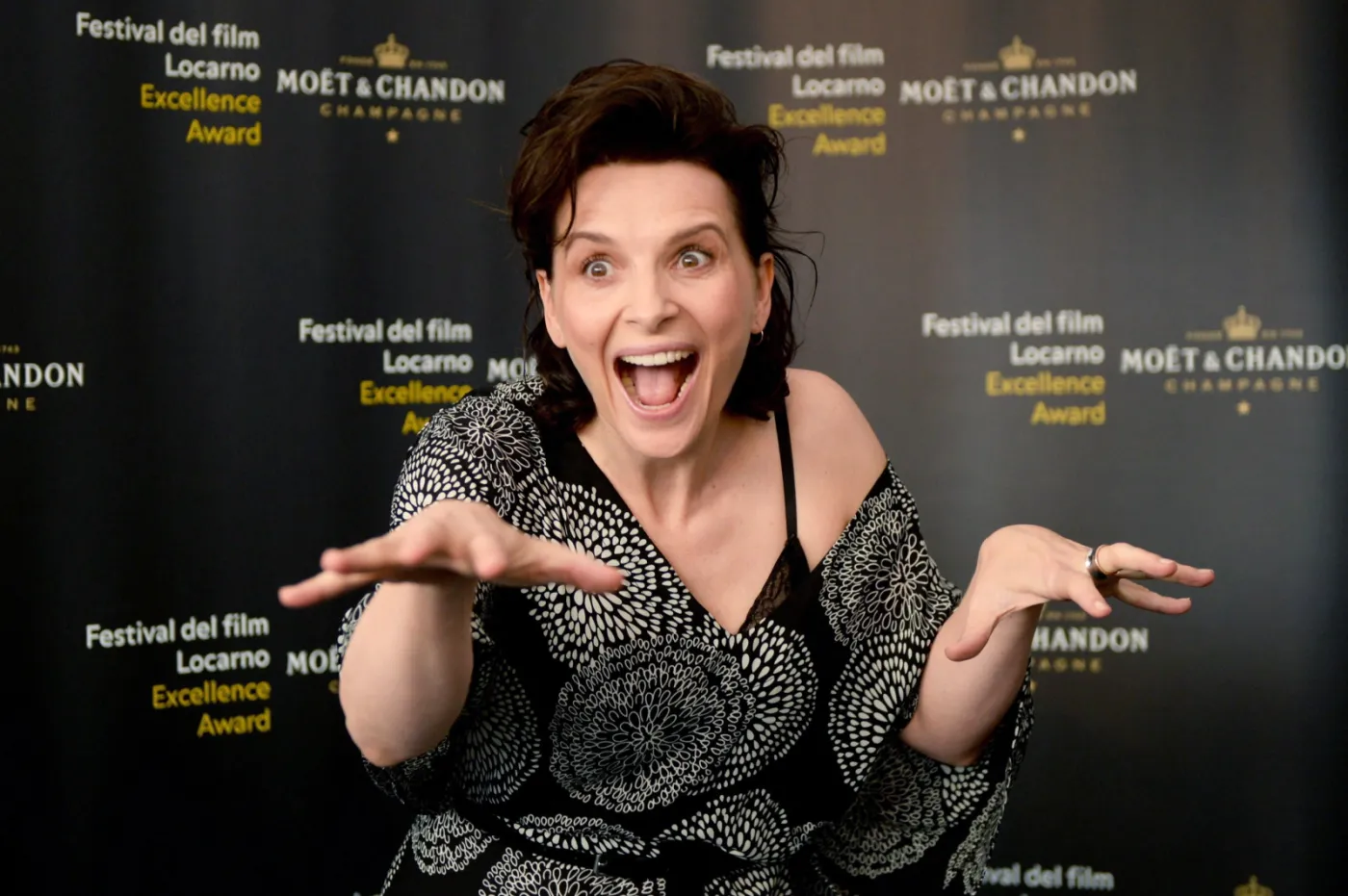 Juliette Binoche gwiazdą festiwalu w Locarno (15 sierpnia 2014)