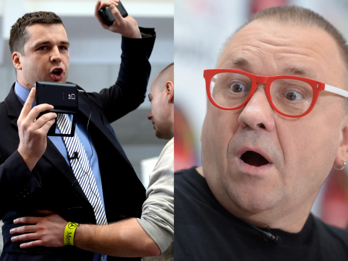 Owsiak wyrzucił dziennikarza. Policja na konferencji WOŚP. ZDJĘCIA