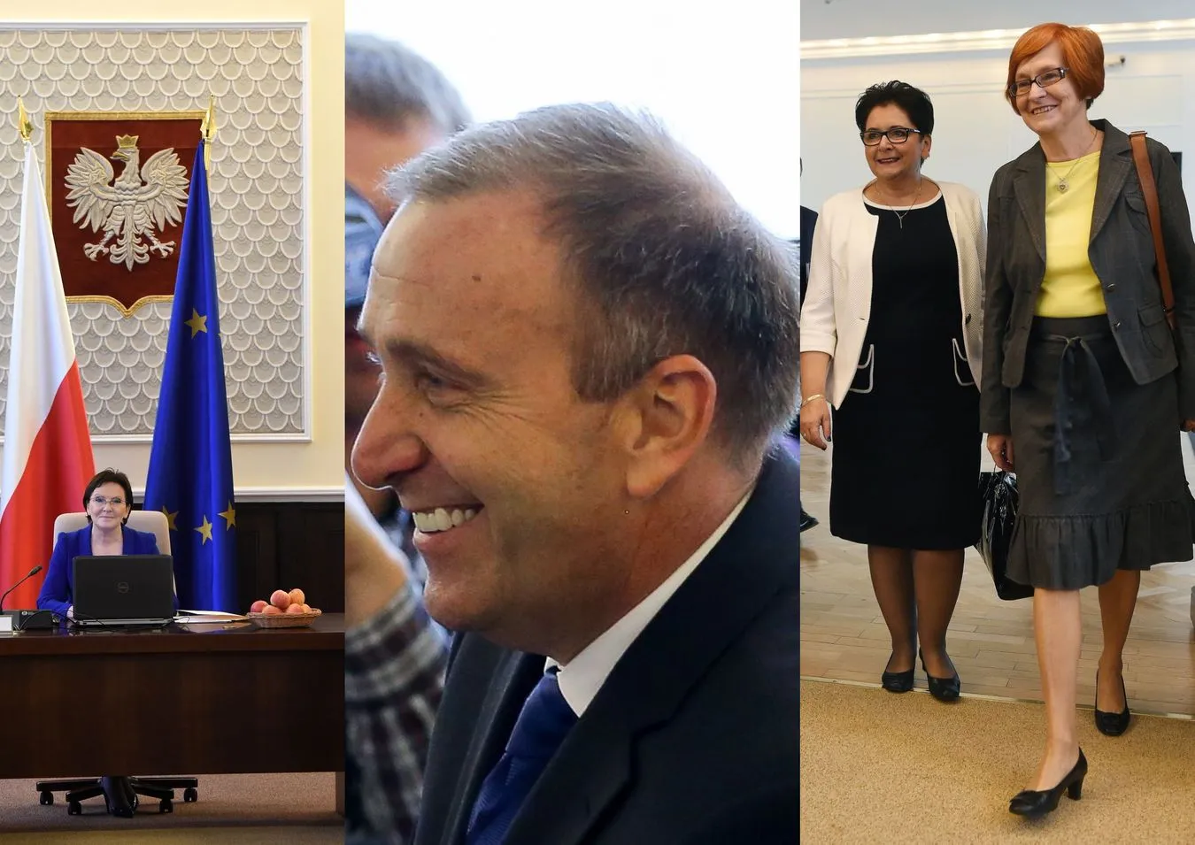 Ewa Kopacz, Grzegorz Schetyna,Teresa Piotrowska i Małgorzata Fuszara