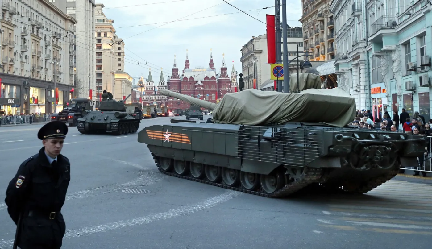 PRZYGOTOWANIA DO PARADY ZWYCIĘSTWA W MOSKWIE