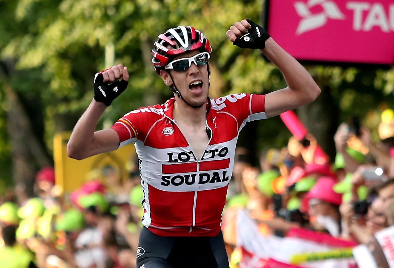 Belg Bart De Clercq z grupy Lotto Soudal wygrywa piąty etap 72. Tour de Pologne z Nowego Sącza do Zakopanego długości 223 km