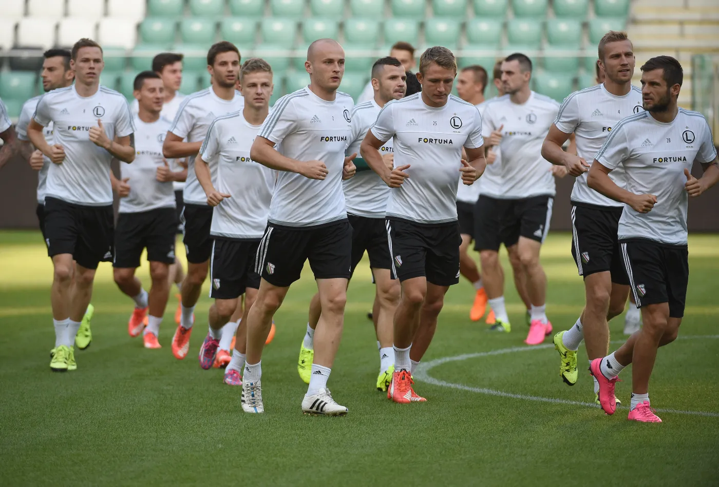 Zawodnicy stołecznej Legii podczas treningu w Warszawie