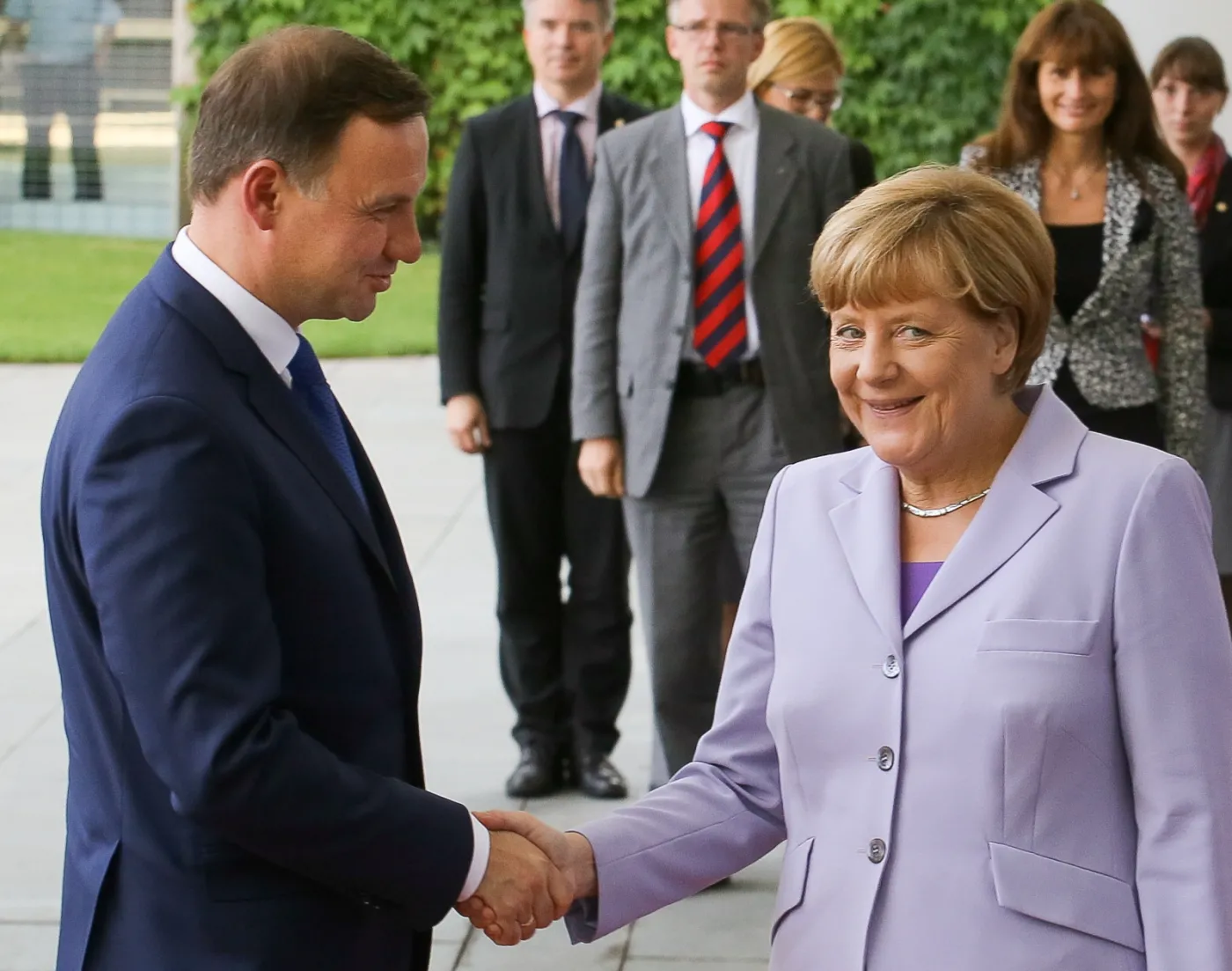 Prezydent Andrzej Duda i kanclerz Niemiec Angela Merkel 