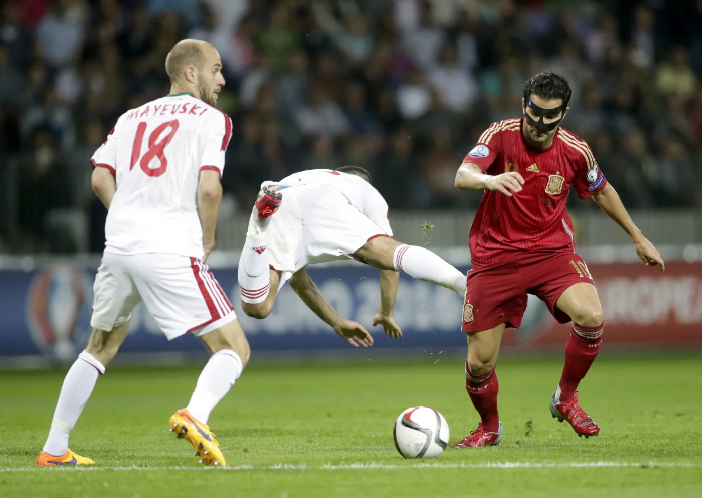 Cesc Fabregas, Ivan Maevski i Sergei Kislyak 