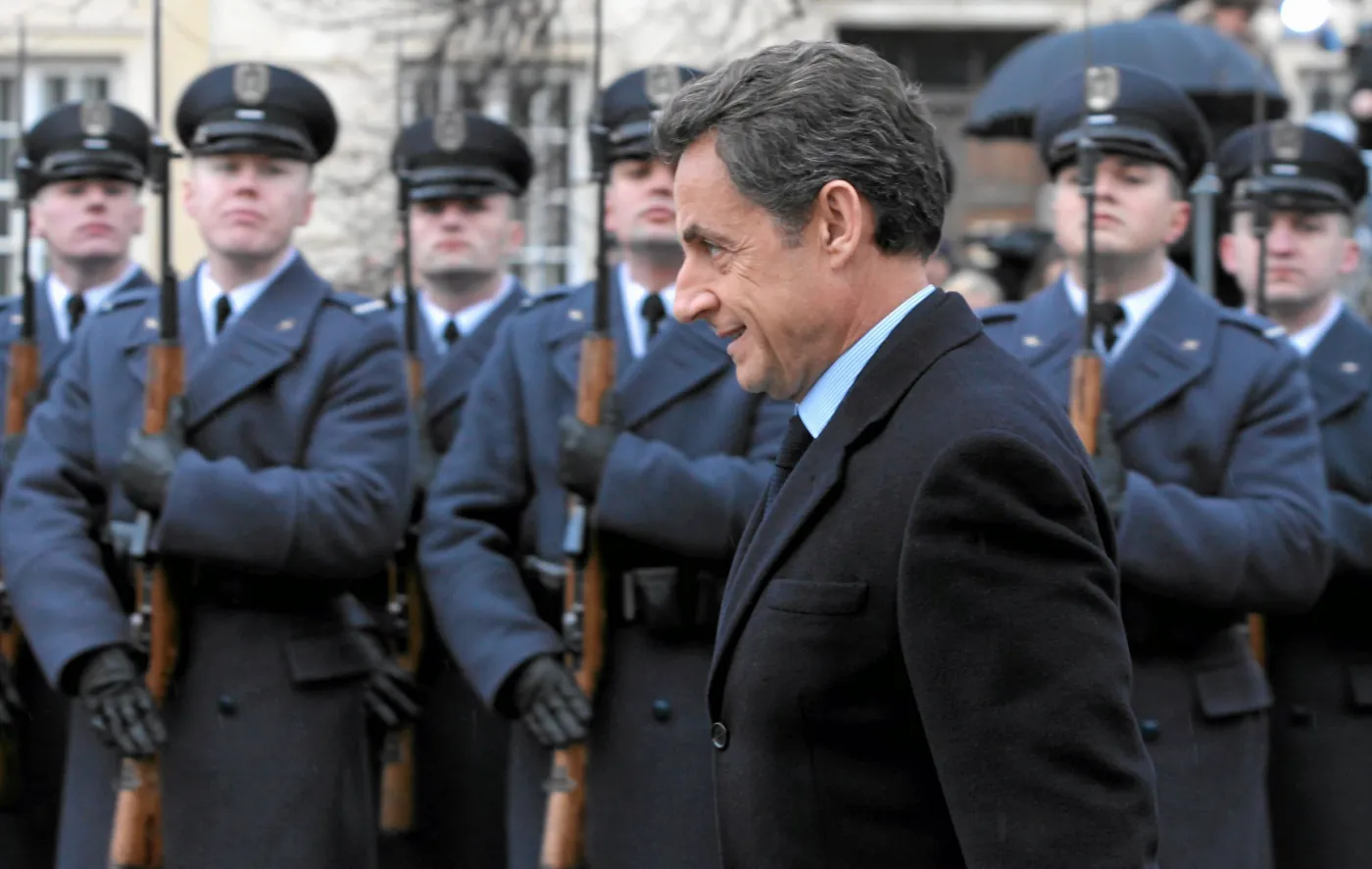 Prezydent Francji Nicolas Sarkozy w czasie wizyty w Polsce w 2011 roku