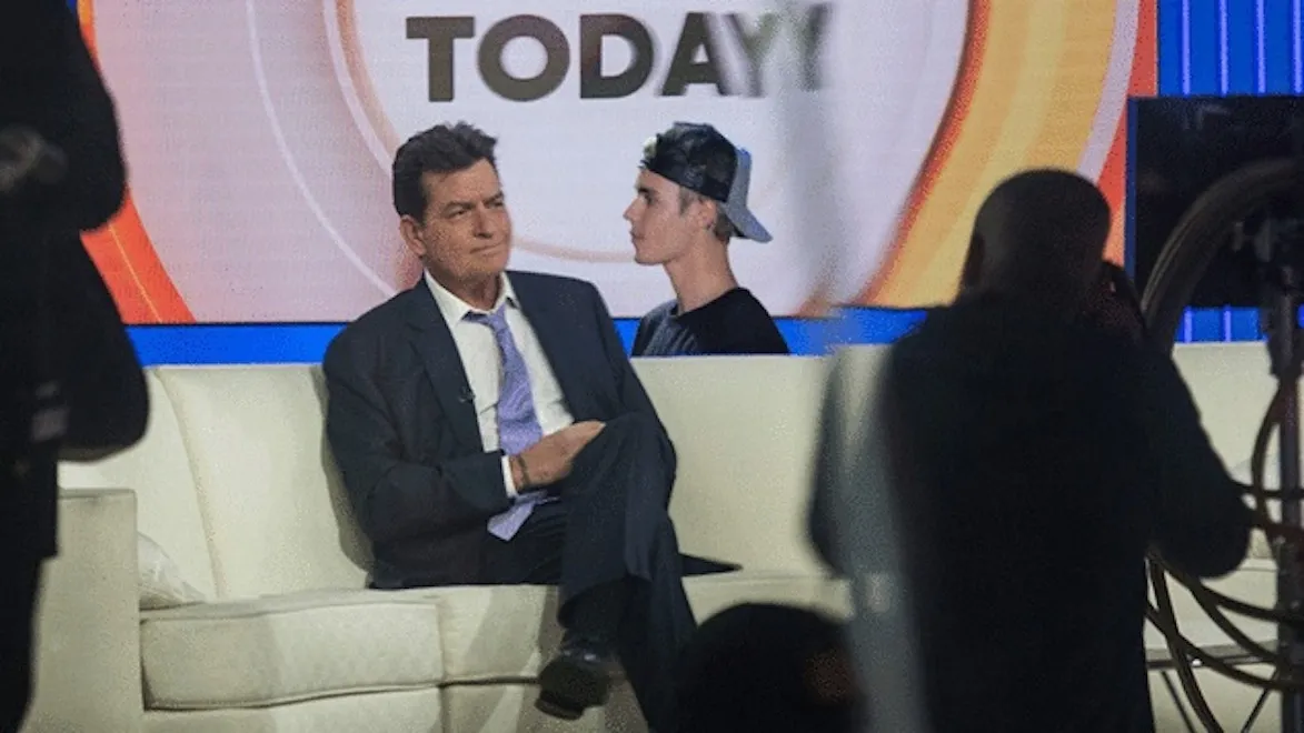 Justin Bieber z dala od Charliego Sheena