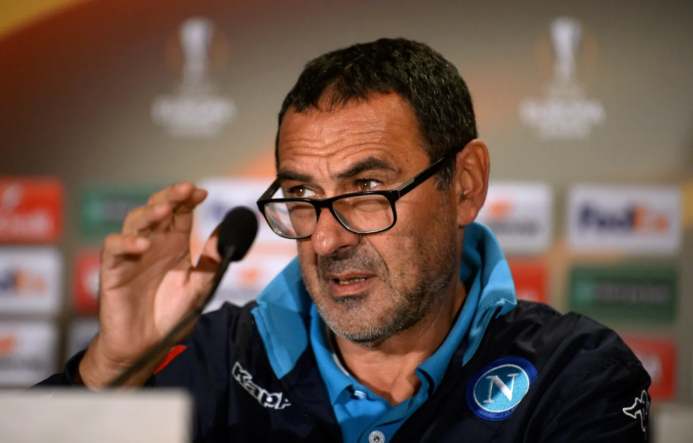 Trener piłkarzy SSC Napoli Maurizio Sarri 
