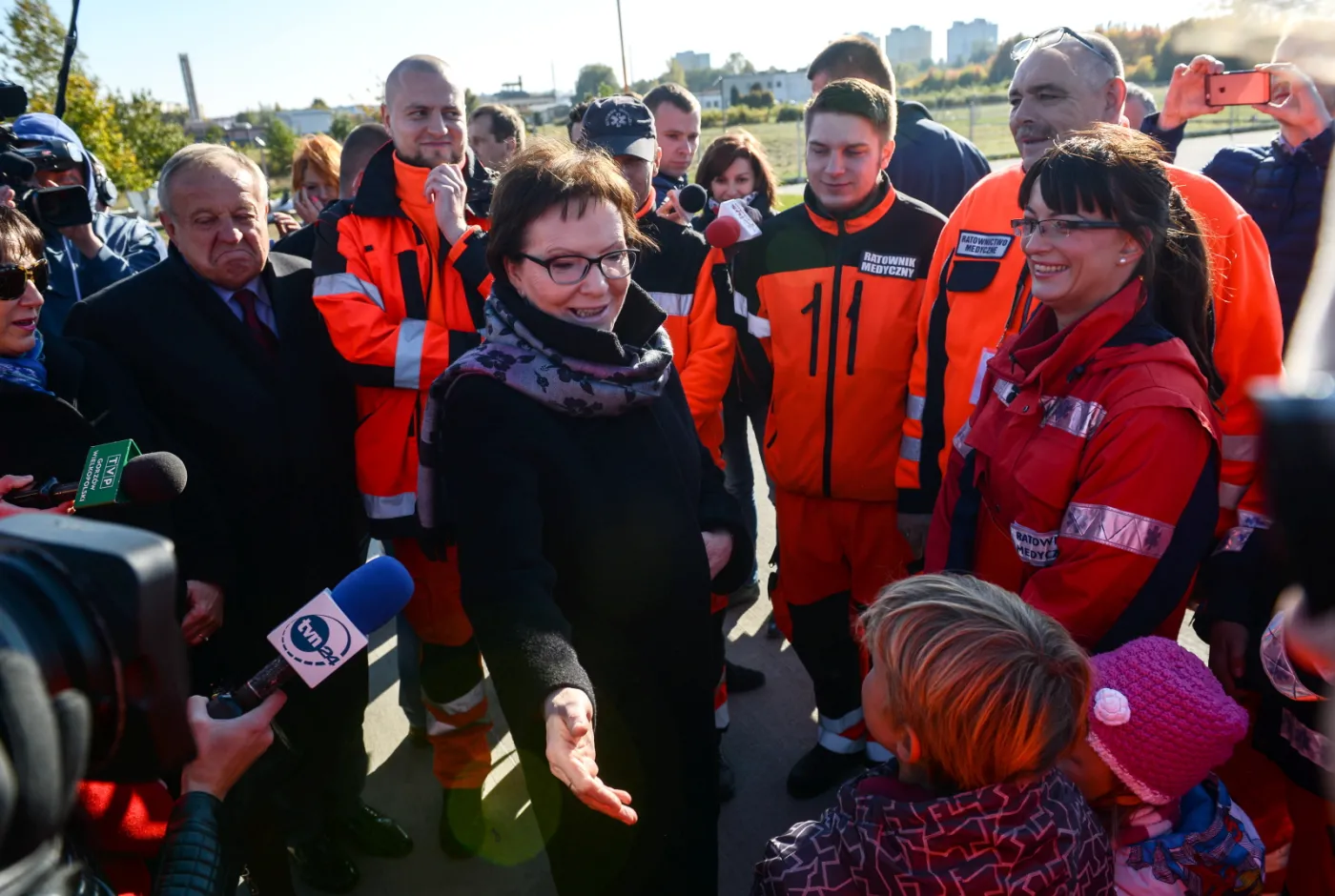 Premier Ewa Kopacz podczas wizyty w Wielospecjalistycznym Szpitalu Wojewódzkim w Gorzowie Wielkopolskim