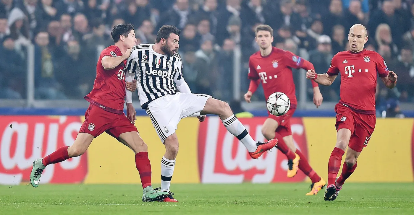 Andrea Barzagli, Robert Lewandowski i Arjen Robben