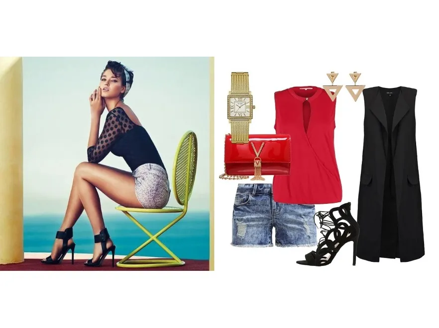 Eleganckie STYLIZACJE z dżinsowymi szortami. Genialny efekt!