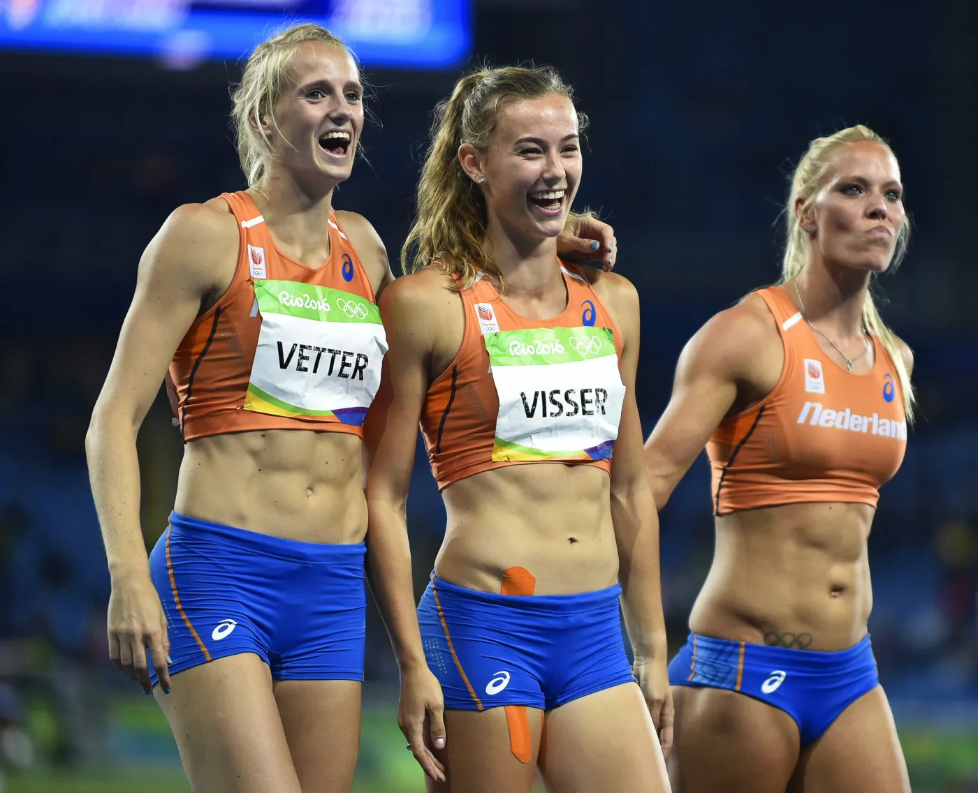 Anouk Vetter, Nadine Visser i Nadine Broersen