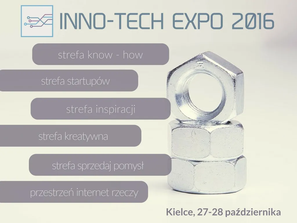 IV edycja Międzynarodowych Targów Innowacji i Nowych Technologii INNO-TECH EXPO 2016 w Kielcach