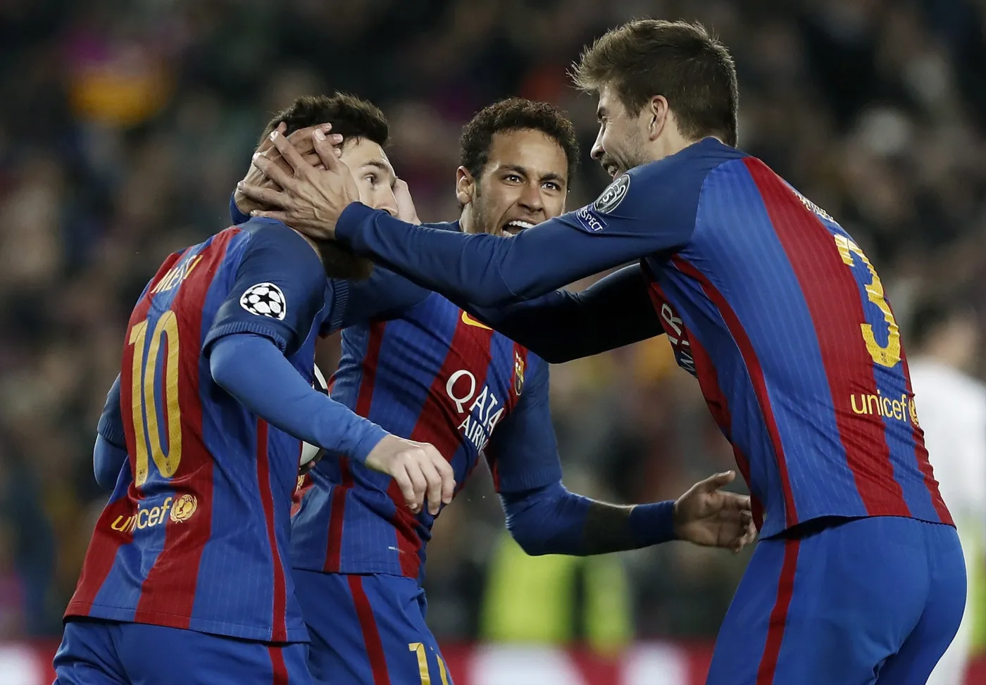 Lionel Messi, Gerard Pique i Neymar 