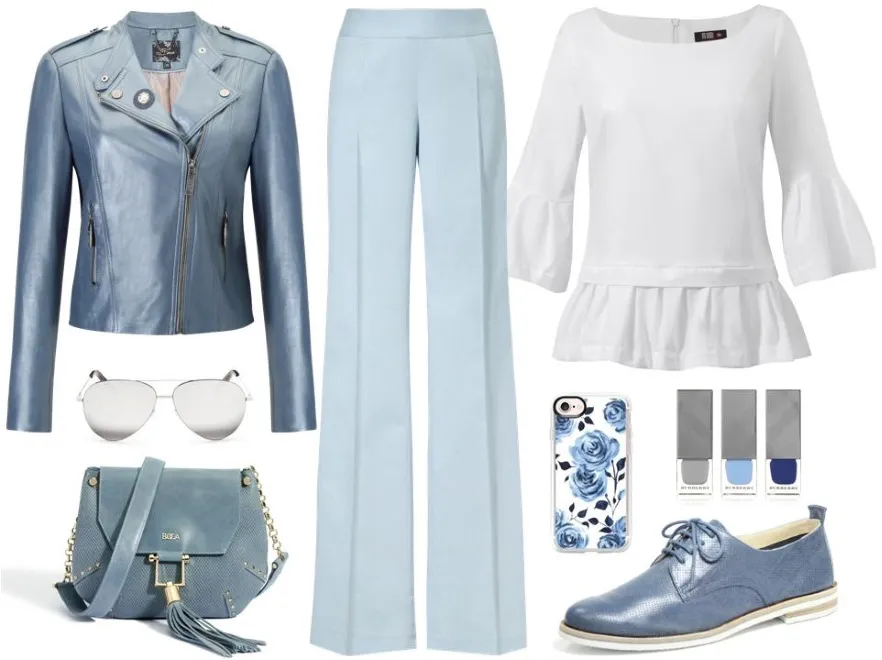 Na co dzień i od święta: wiosenne STYLIZACJE z niebieskimi spodniami