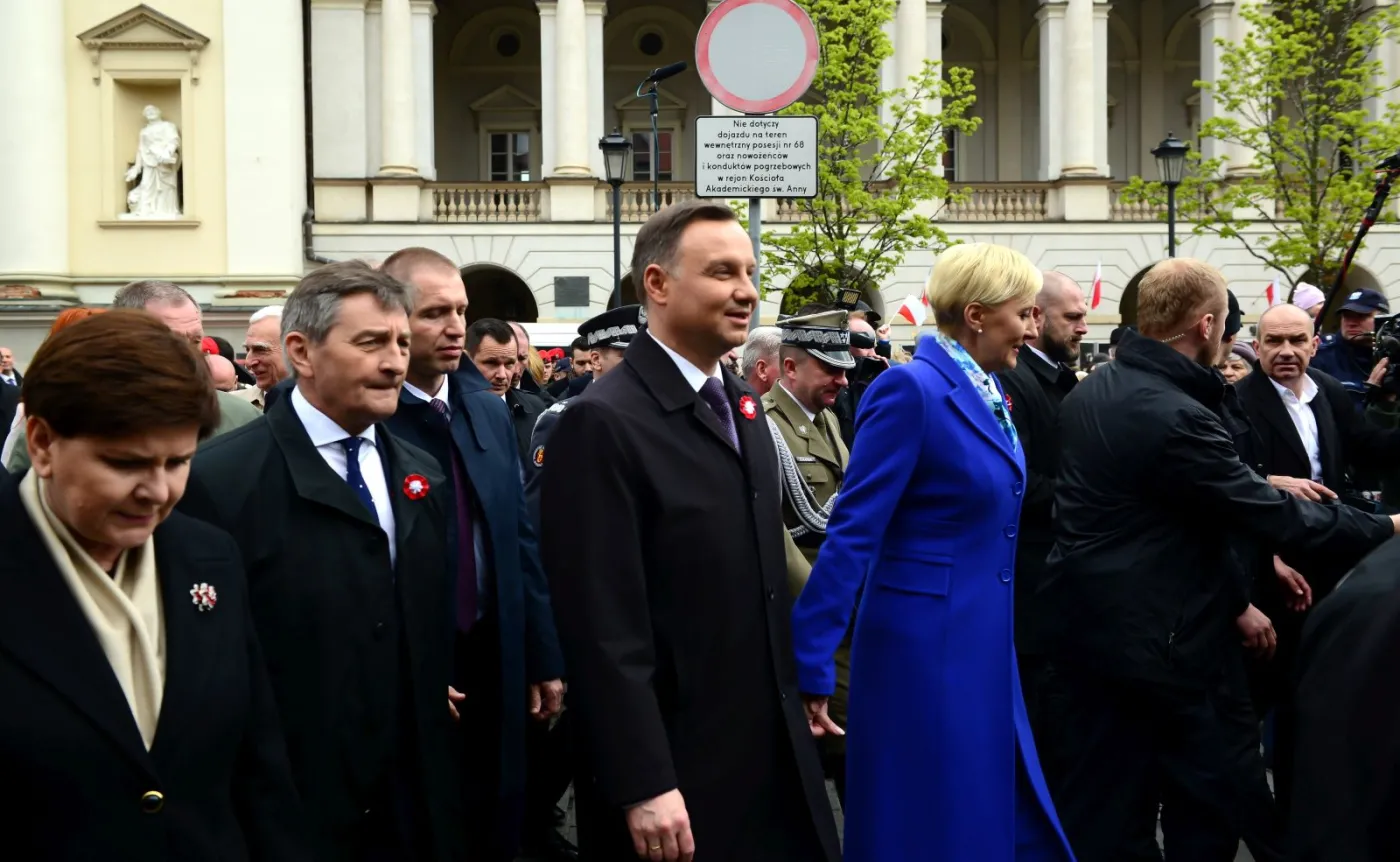 Prezydent Andrzej Duda z małżonką Agatą
