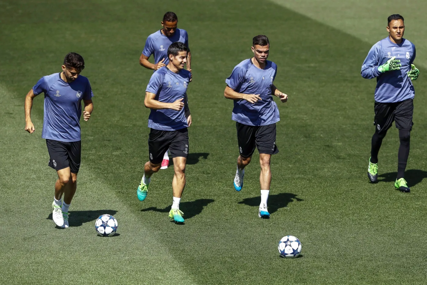 Enzo Zidane, Danilo, James Rodriguez, Pepe i Keylor Navas