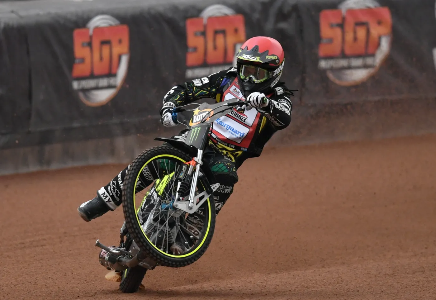 Antonio Lindback na torze podczas oficjalnego treningu