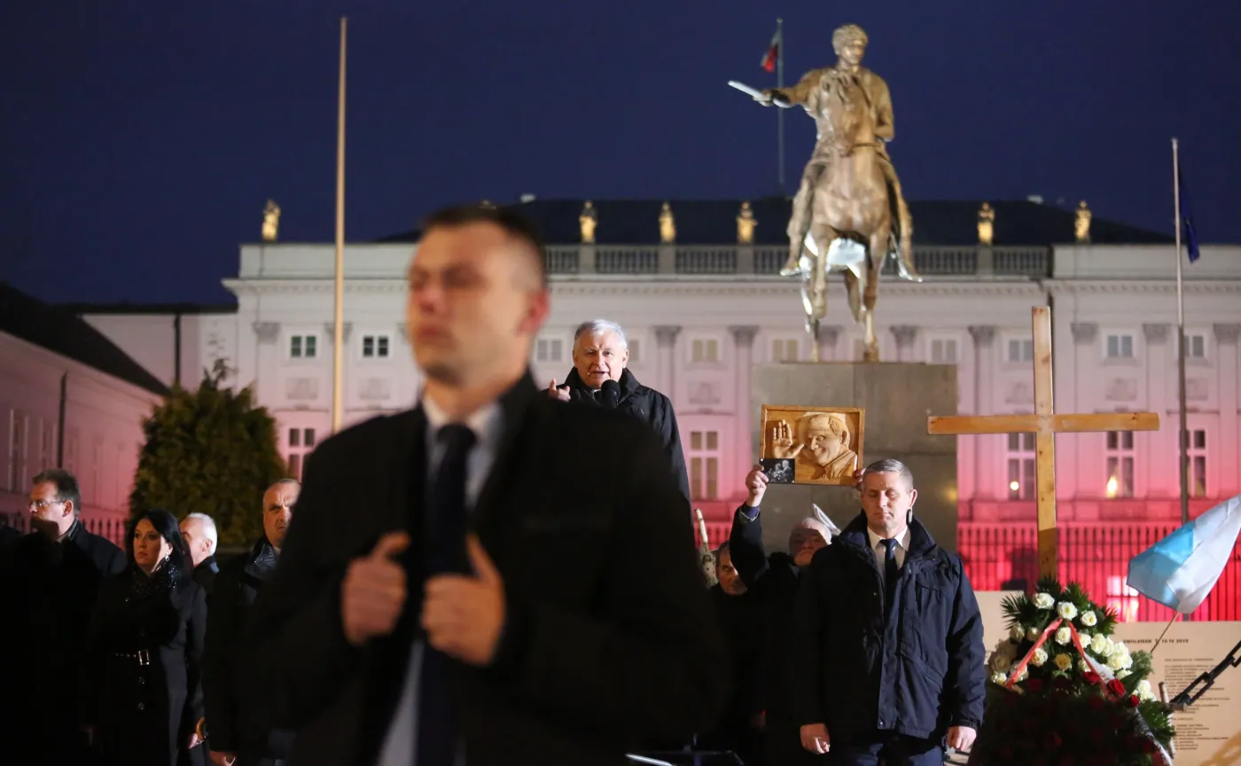 Jarosław Kaczyński na miesięcznicy smoleńskiej