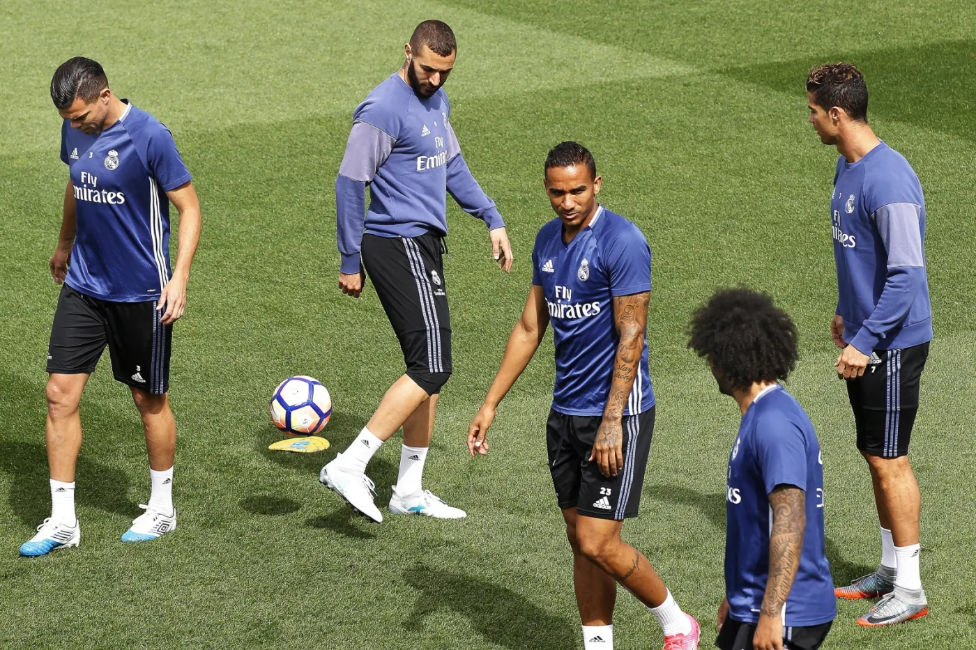 Pepe, Karim Benzema, Danilo, Marcelo i Cristiano Ronaldo