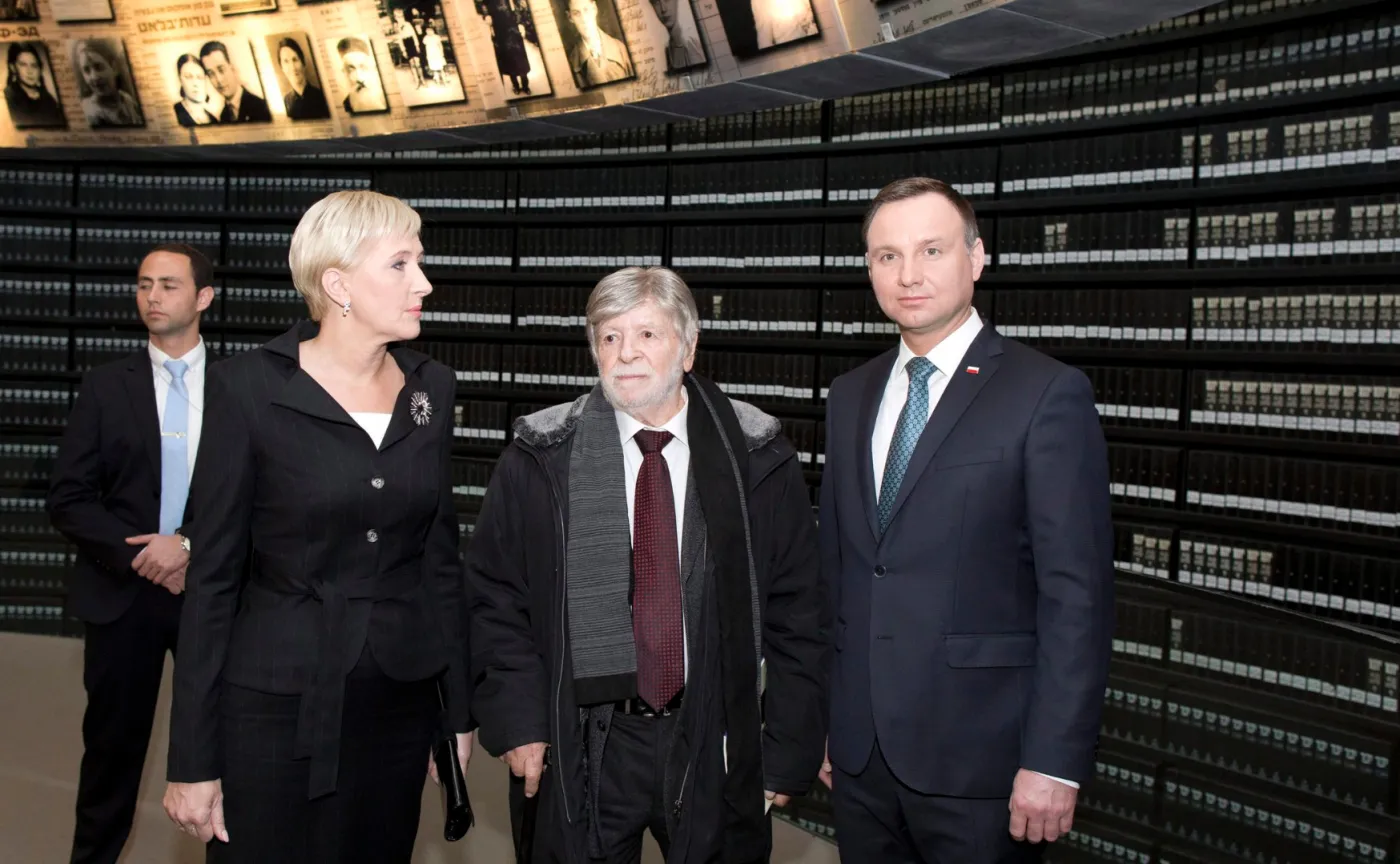 Andrzej Duda, Agata Kornhauser-Duda i Szewach Weiss