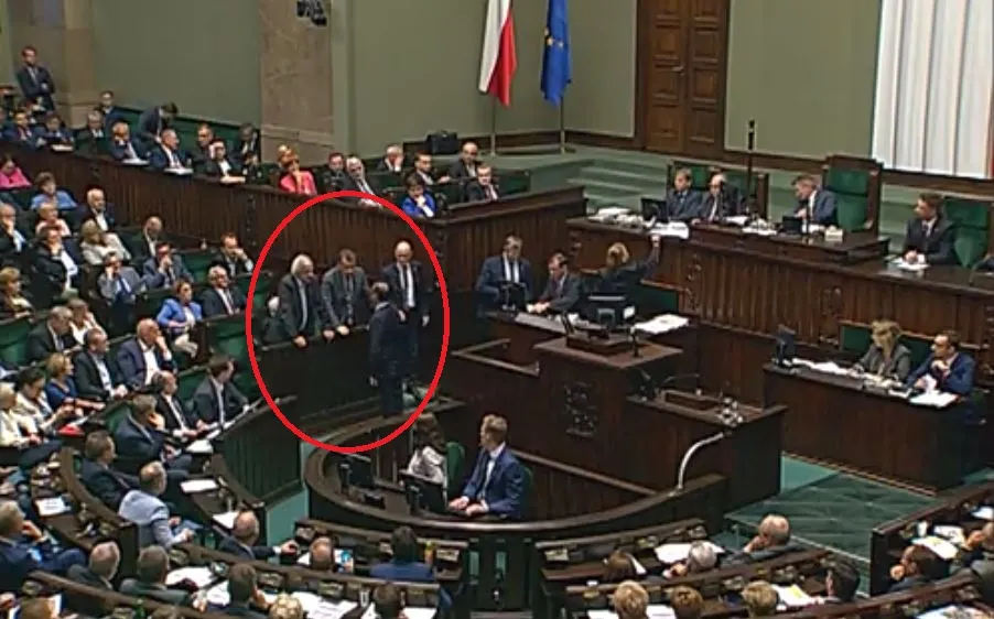 Michał Szczerba, Mariusz Błaszczak, Ryszard Terlecki / screenshot