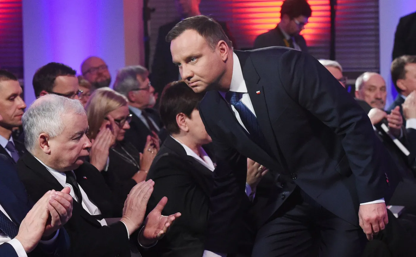 prezydent Andrzej Duda i Jarosław Kaczyński