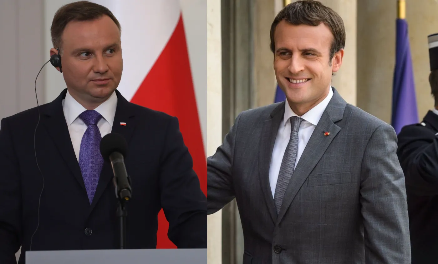 Rozmowa telefoniczna prezydentów Dudy i Macrona. Jednym z tematów reforma sądownictwa
