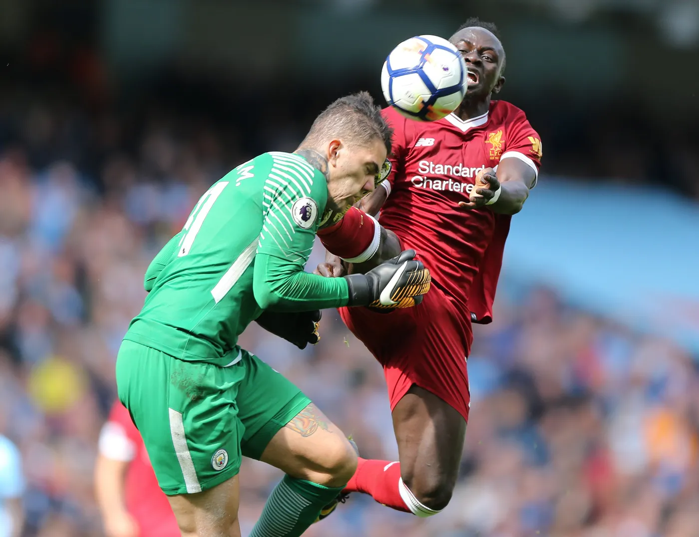 Ederson Santana de Moraes i Sadio Mane