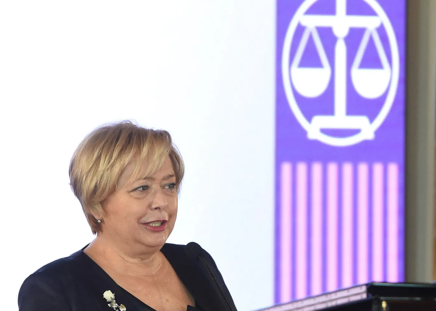 Pierwsza Prezes Sądu Najwyższego - prof. Małgorzata Gersdorf podczas uroczystości w ramach jubileuszu 100-lecia Sądu Najwyższego