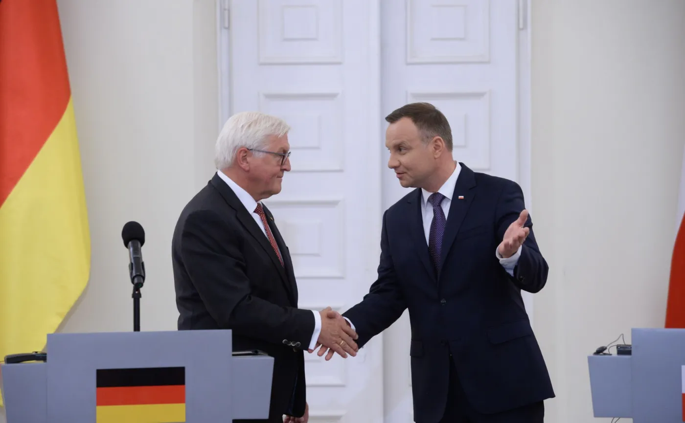 Spotkanie prezydentów Polski i Niemiec. Andrzej Duda: Jesteśmy od tego, żeby studzić nawet najbardziej rozpalone emocje