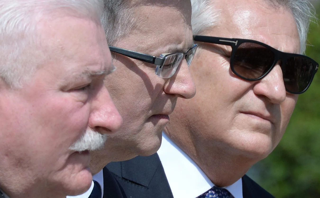 Lech Wałęsa, Bronisław Komorowski i Aleksander Kwaśniewski