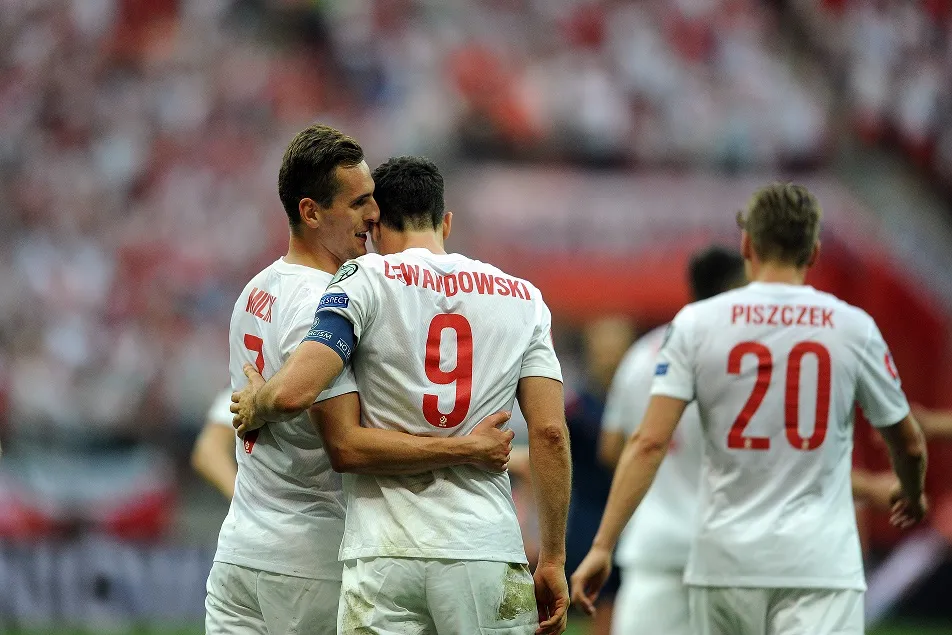 Arkadiusz Milik, Robert Lewandowski i Łukasz Piszczek