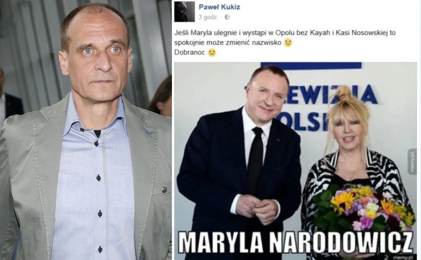 Paweł Kukiz, Jacek Kurski i Maryla Rodowicz