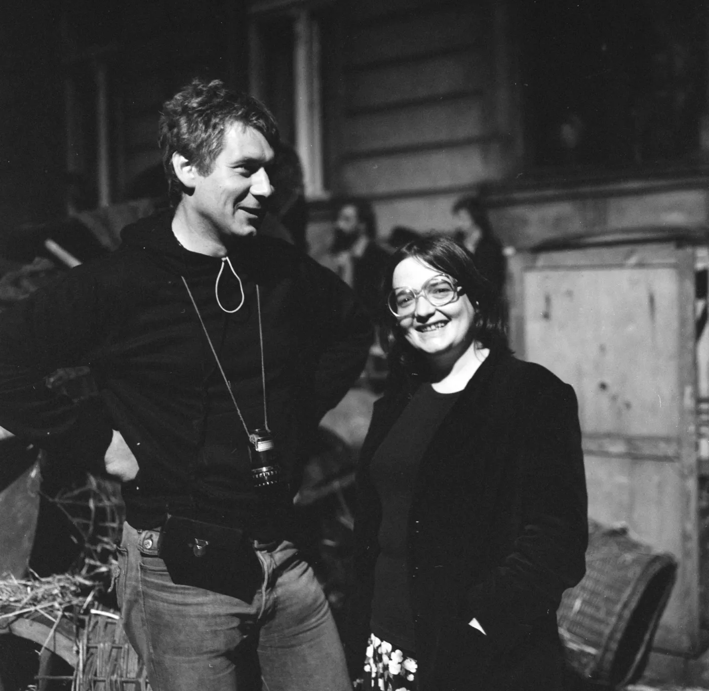 Agnieszka Holland na planie filmu "Gorączka"