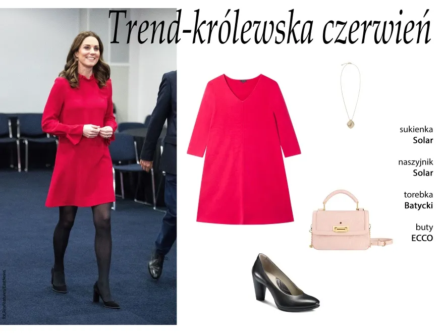 Królewska czerwień: STYLIZACJE inspirowane zestawami księżnej Kate