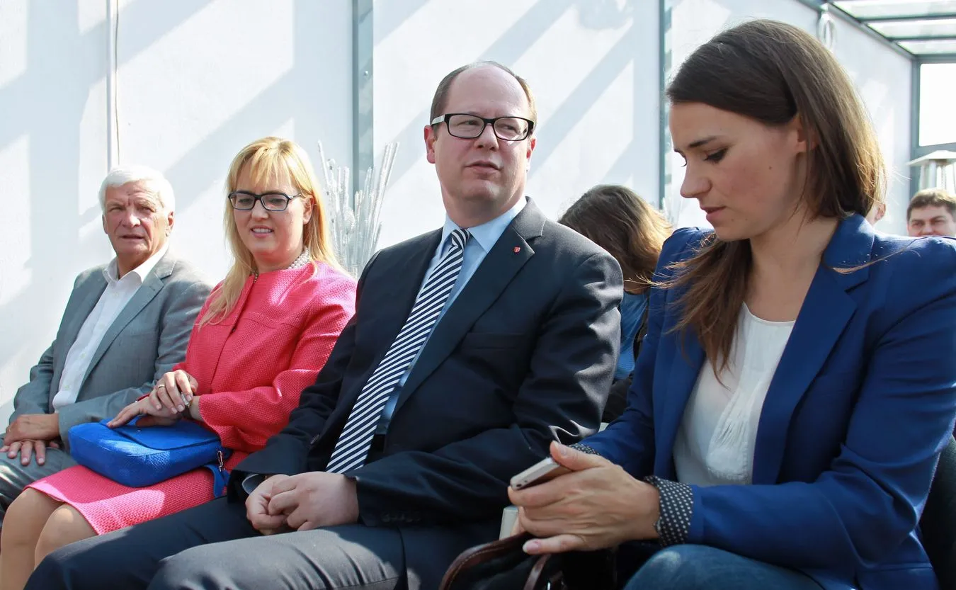 Prezydent Gdańska Paweł Adamowicz i Agnieszka Pomaska