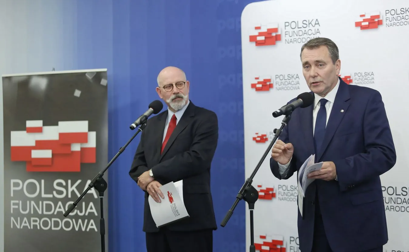 Prezes zarządu PFN Cezary Andrzej Jurkiewicz oraz członek zarządu Fundacji Maciej Świrski