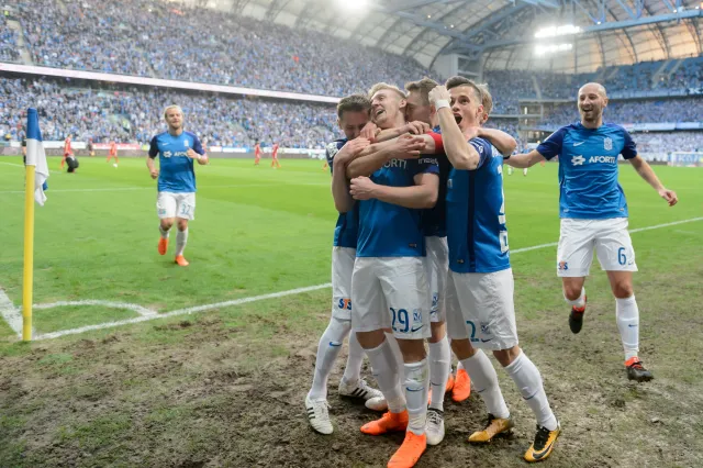 Ekstraklasa: Lech mistrzem sezonu zasadniczego. Jagiellonia i Legia tuż za jego plecami