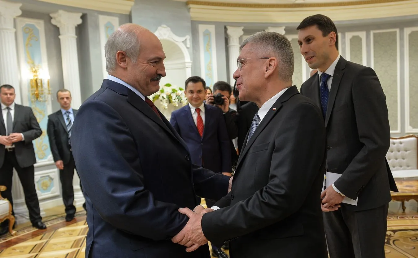 Aleksander Łukaszenka i Stanisław Karczewski 