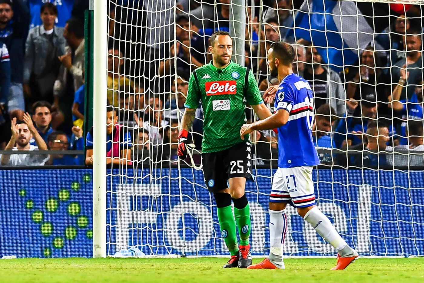 Fabio Quagliarella (w niebieskiej koszulce)