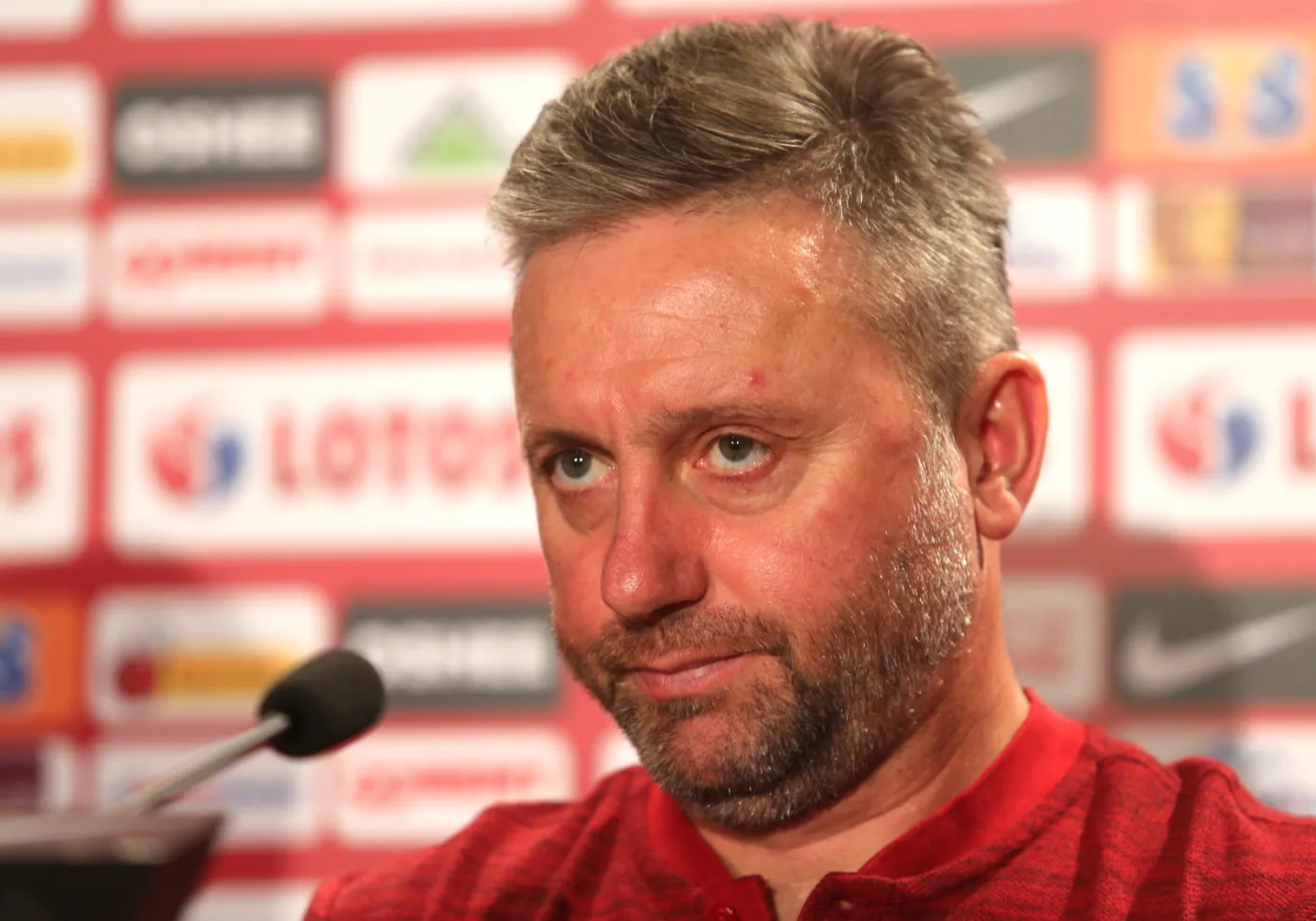 Trener piłkarskiej reprezentacji Polski Jerzy Brzęczek