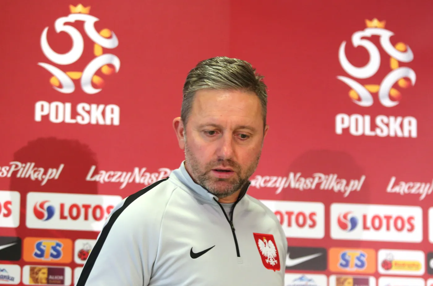 Trener piłkarskiej reprezentacji Polski Jerzy Brzęczek