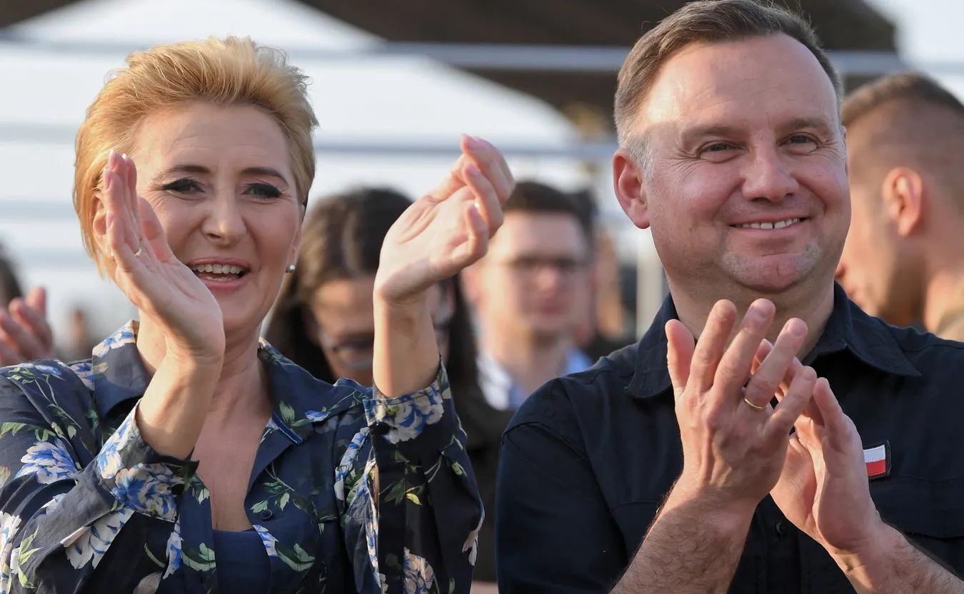 Prezydent Andrzej Duda i pierwsza dama Agata Kornhauser-Duda